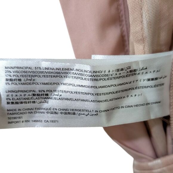 C/meo Collective Through You Belted Puff Sleeve Wide Leg Stripe Jumpsuit 4 NWT - Picture 11 of 11